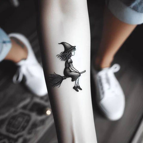 21 Spooky And Sinister Witchy Tattoos ideas 4 A Starter For Enthusiasts2