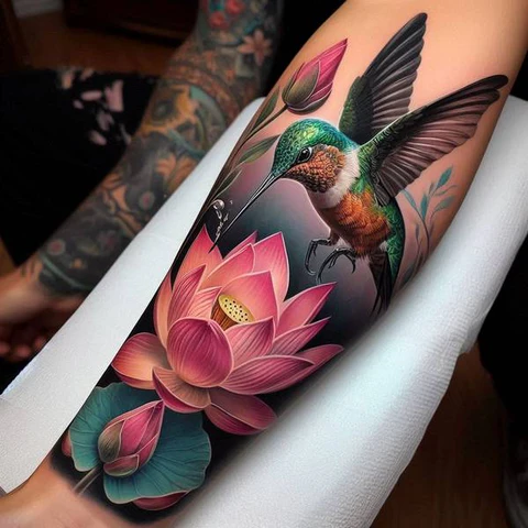 28 Refreshing Lotus Flower Tattoo Ideas 33 A Symbiotic Du