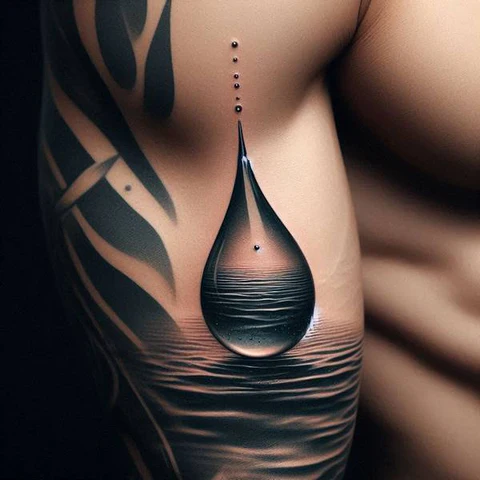 22 Powerful Water Tattoo Ideas 15 A transparent masterpiec