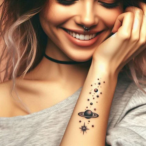16 Dynamic Ideas For Solar System Tattoos 9 Abstract Solar System Tatto