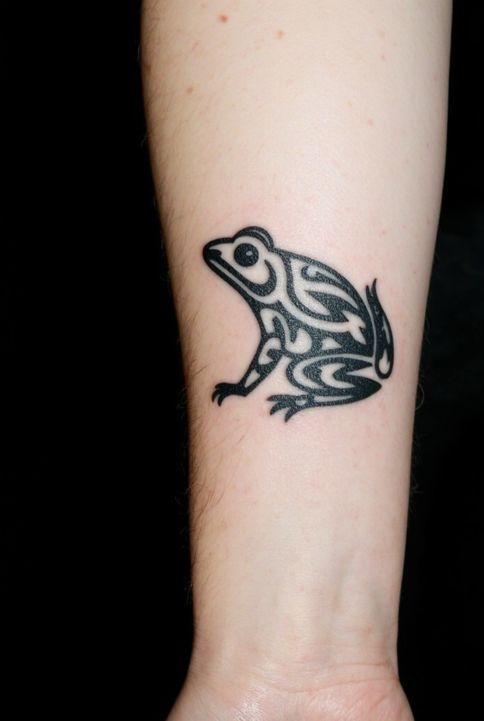 23 Fabulous Frog Tattoo Ideas 20 Alluring Tribal Frog Tattoo 1