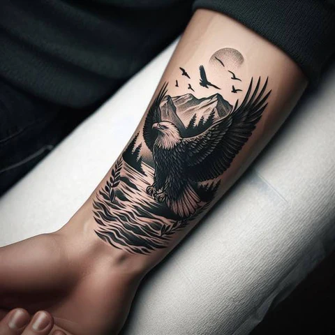 42 Exquisite Eagle Tattoo Ideas 42 Ambient Eagle River Tattoo