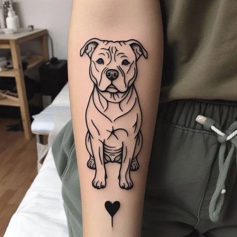 14 Glorious Pitbull Tattoo Ideas 3 An Artistic Masterpiece