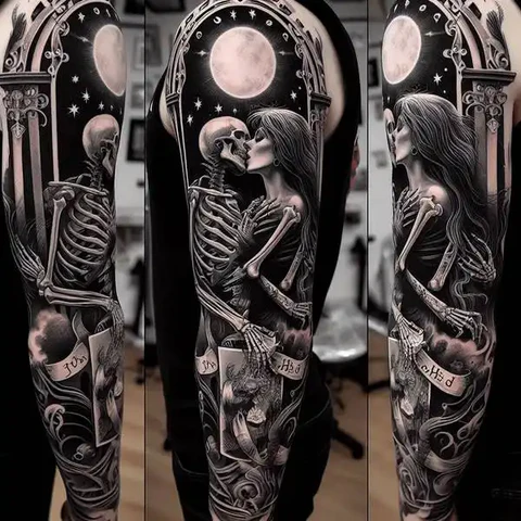 19 Mysterious Designs For Tarot Card Tattoos ideas 13 An Ensemble Cast 1