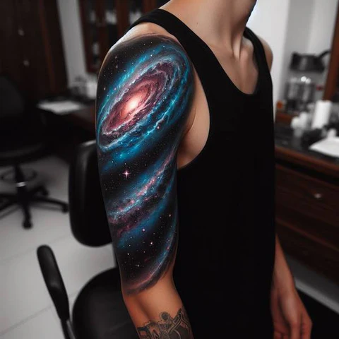 15 Luminescence Galaxy Tattoo Ideas 1 An Ensemble Cast