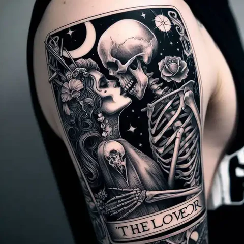 19 Mysterious Designs For Tarot Card Tattoos ideas 14 An Ensemble Cast2 1