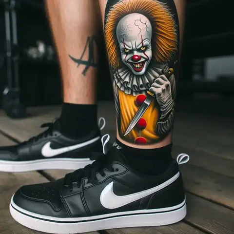 22 Sensational Clown Tattoo Ideas 18 An Icon Amongst Pop Culture