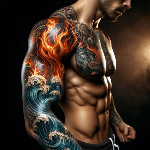 22 Powerful Water Tattoo Ideas 14 An Unexpected Combinatio2