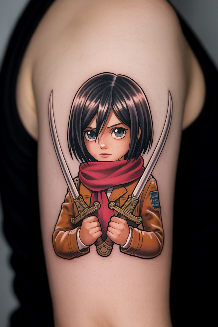 Attack on Titan Mikasa Tattoo 2