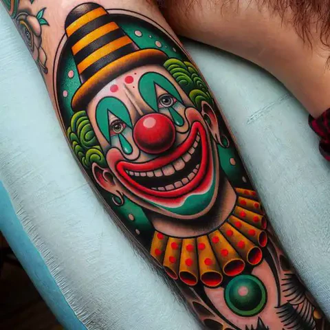 22 Sensational Clown Tattoo Ideas 8 Back to Square One2 1