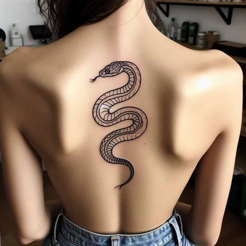 30 Sacred Snake Tattoo Ideas To Highlight Your Exclusivity! 34 Beautiful Back Snake Tattoo With Outlines