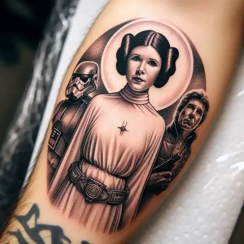 Beautiful Princess Leia Tattoo