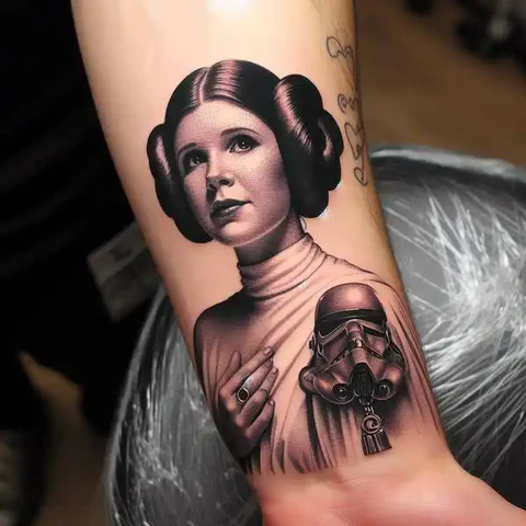 Beautiful Princess Leia Tattoo2
