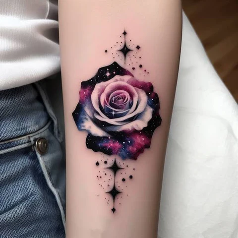 15 Luminescence Galaxy Tattoo Ideas 11 Because Love Is A Universal Languag2