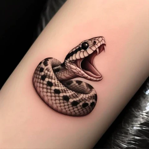 30 Sacred Snake Tattoo Ideas To Highlight Your Exclusivity! 10 Bite Of Terror Three Dimensional Snake Head Tattoo