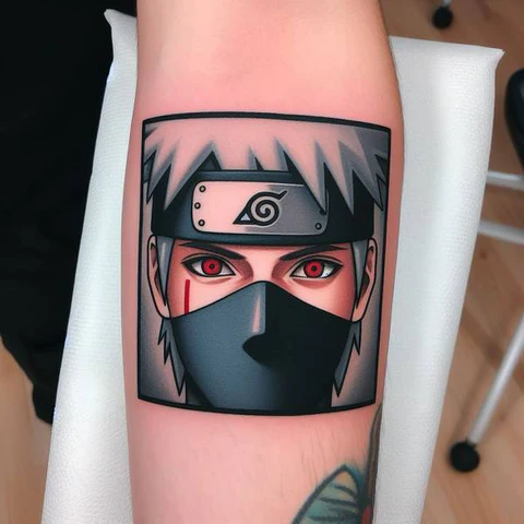 Bizarre Kakashi Sharingan Tattoo