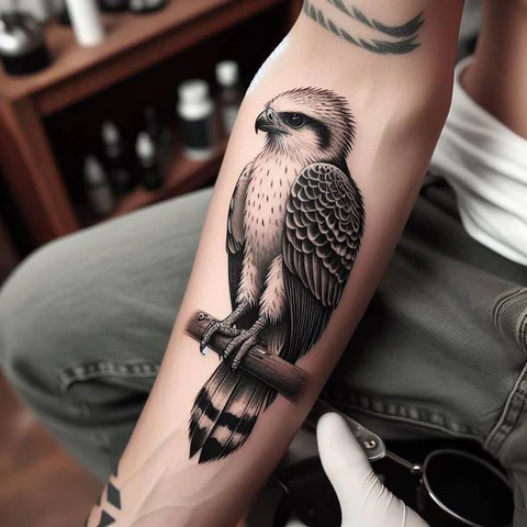 42 Exquisite Eagle Tattoo Ideas 24 Black And White Harpy Eagle Tattoo