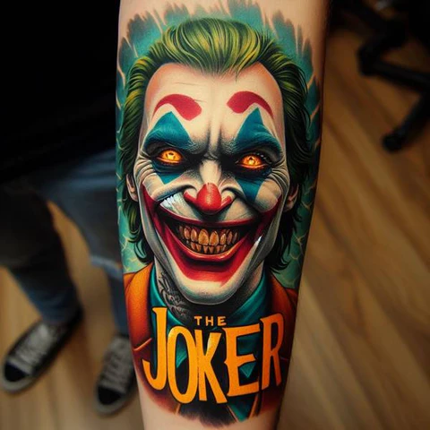 29 Fascinating Joker Tattoo Ideas 22 Black And White Joker Forearm Tattoo