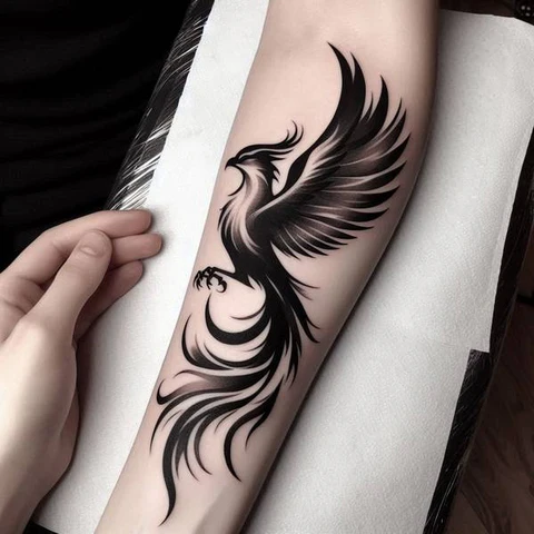 15 Blazing Hot Ideas For Phoenix Tattoos 20 Black And White Phoenix Tatto2
