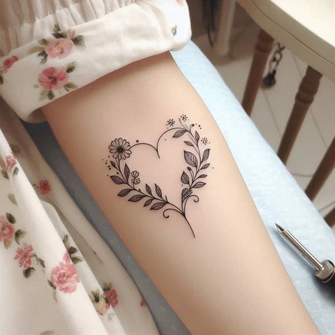 21 Enchanting Heart Tattoo Ideas 15 Blend Of Natural Beaut