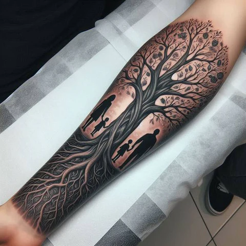 20 Nostalgic Family Tattoo Ideas 1 Bloom Of Ancestral Heritage