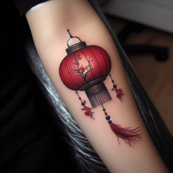 14 Vintage Lantern Tattoo Ideas 18 Bloom Of Good Luck2