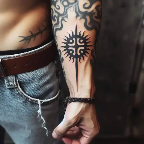 Bold Berserk Brand Tattoo