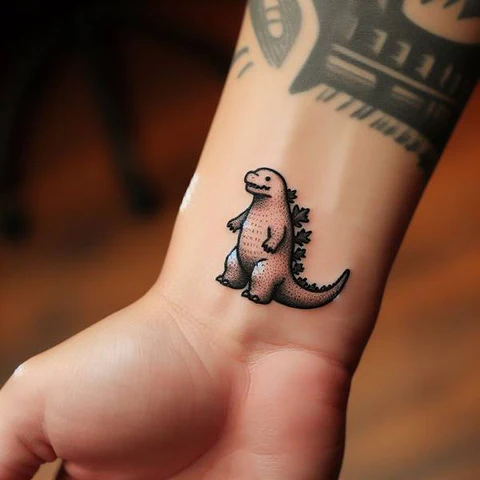 Breath Of Fresh Ail Adorable Godzilla Tattoo 1