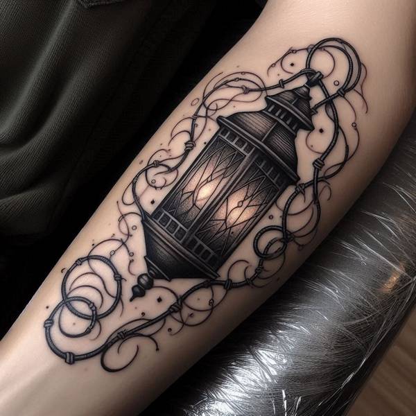 14 Vintage Lantern Tattoo Ideas 12 Bridge Between Life And Death