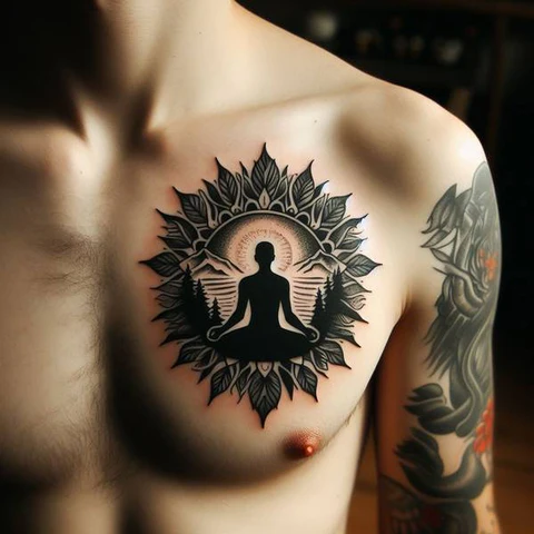 14 Stunning Spiritual Tattoo Ideas 13 Calming Spiritual Journey Tattoo 2