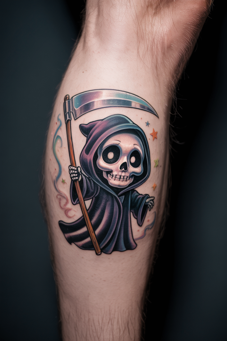18 Vintage Grim Reaper Tattoo Ideas