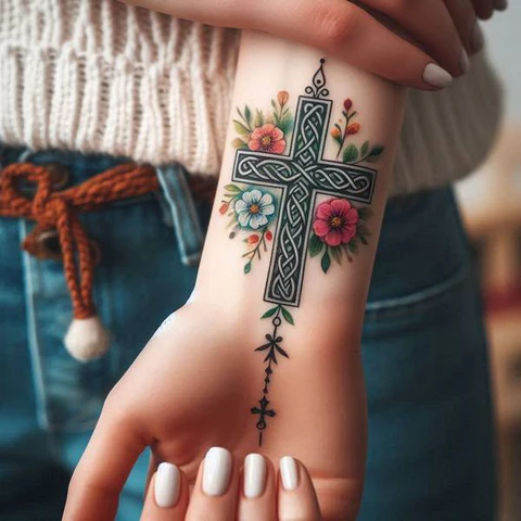 17 Empowering Ideas For Celtic Cross Tattoos 16 Celtic Cross Memorial Tatto