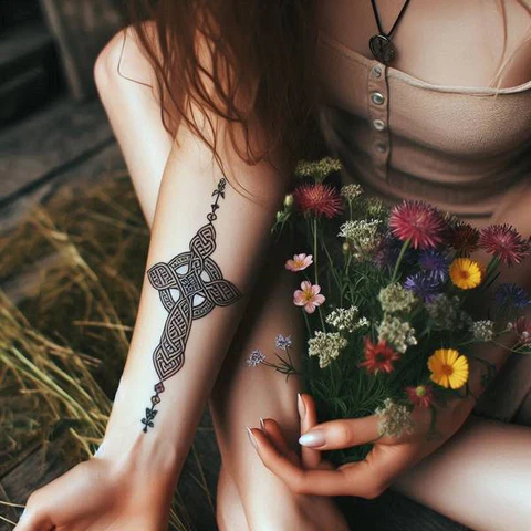 17 Empowering Ideas For Celtic Cross Tattoos 12 Celtic Cross Tattoos For Wome