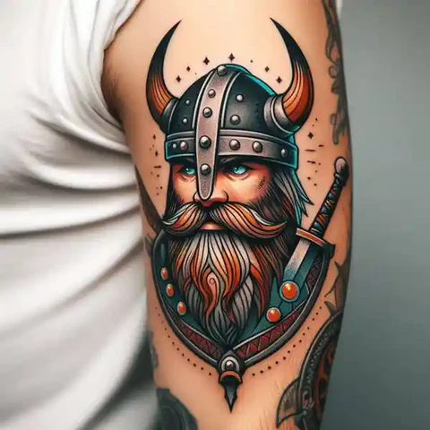 Channeling The Inner Soldier Bodacious Viking Warrior Tattoo