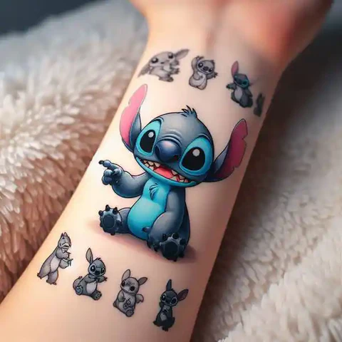 17 Charming Stitch Tattoo Ideas To Stimulate Your Brain! 28 Collage Of Memories2Patchwork Stitch And Scrump Tattoo