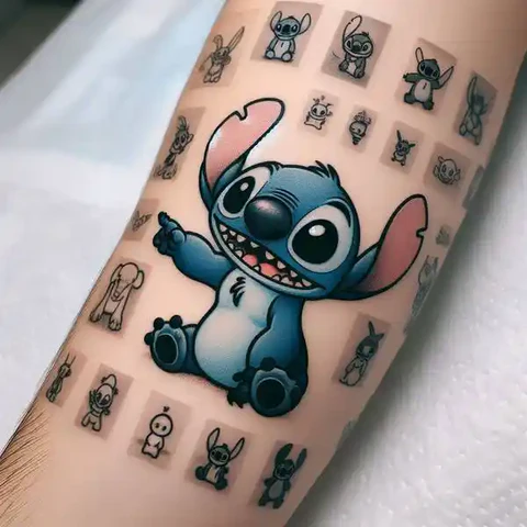 17 Charming Stitch Tattoo Ideas To Stimulate Your Brain! 27 Collage Of MemoriesPatchwork Stitch And Scrump Tattoo