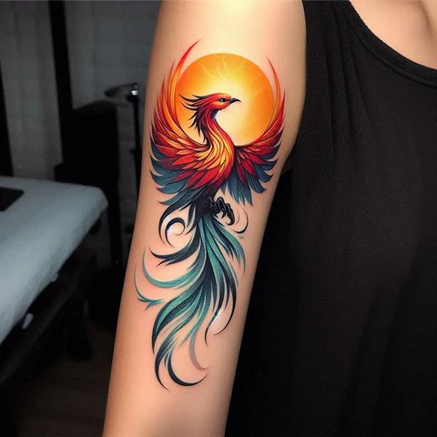 15 Blazing Hot Ideas For Phoenix Tattoos 5 Colorful Phoenix Tattoo