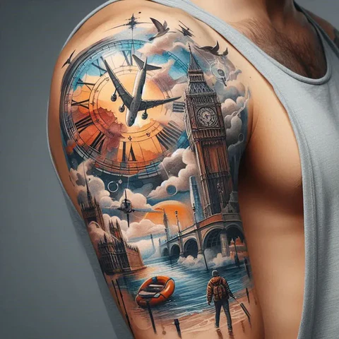 15 Fascinating Travel Tattoo Ideas 23 Continent Of Wonders