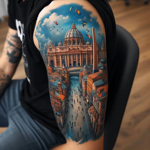 15 Fascinating Travel Tattoo Ideas 24 Continent Of Wonders2