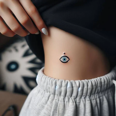 18 Engaging Evil Eye Tattoo Ideas 2 Dainty Evil Eye Tattoo2