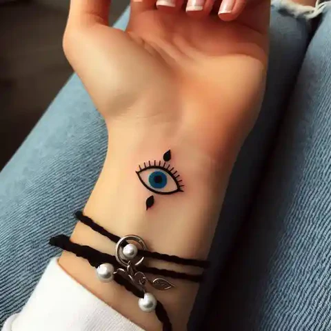 18 Engaging Evil Eye Tattoo Ideas 17 Dainty Eye Tattoo On Wrist