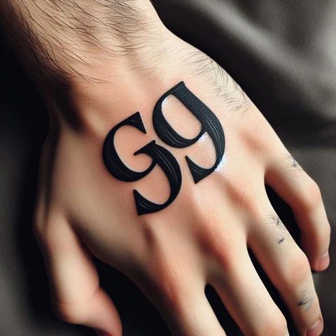 14 Timeless G59 Tattoo Ideas For People With No Fear! 3 Dainty G59 Tattoo On Hand With A Single Point