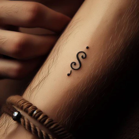 83 Classic Initial Tattoo Ideas To Stay With You Till Eternity! 2 Dainty Initial S Tattoo 2