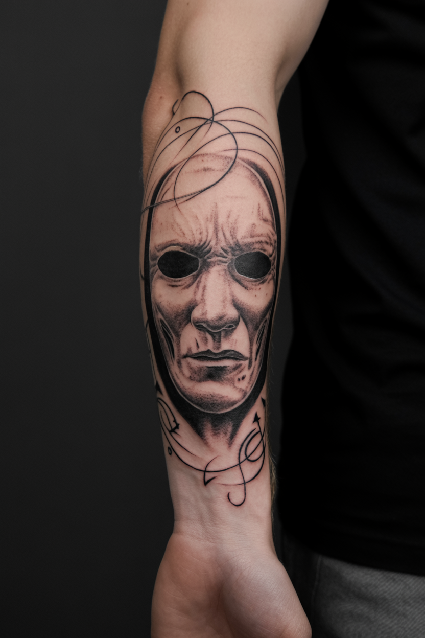 Death Eater Forearm Tattoo