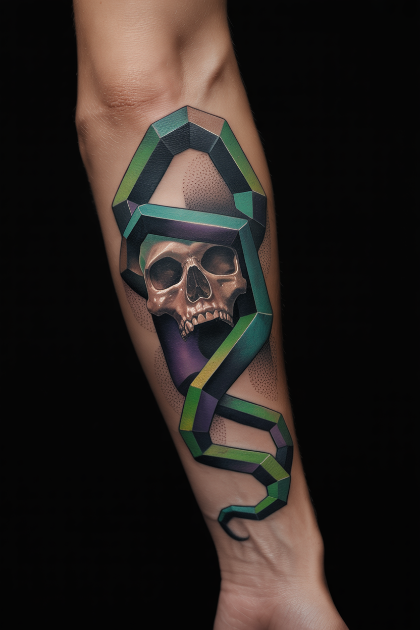 Death Eater Geometric Tattoo