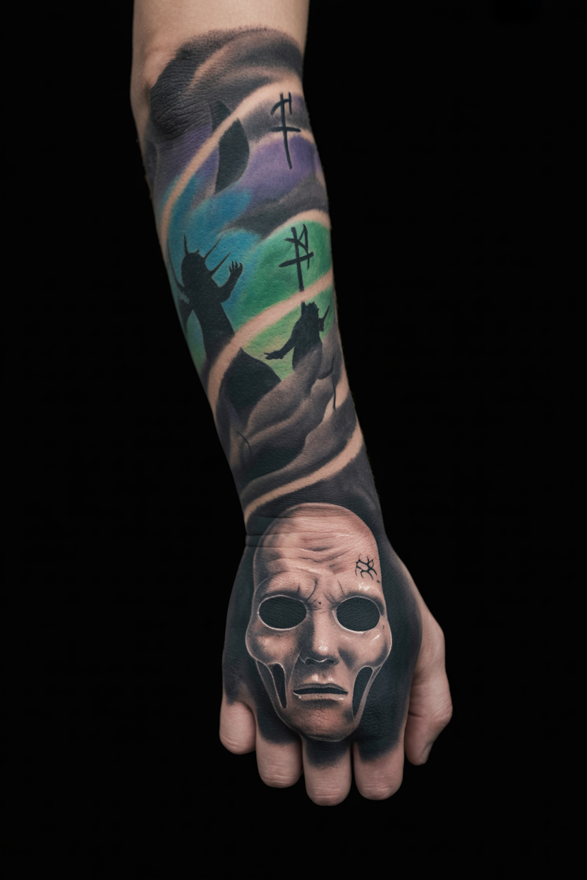 Death Eater Sleeve Tattoo