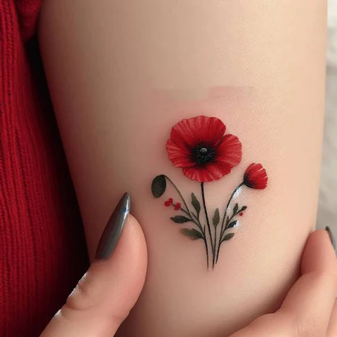 16 Pleasant Poppy Tattoo Ideas To Reveal Life’s Meaning! 20 Design To Die For Adorable Poppy Tattoo2
