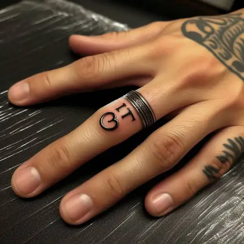 83 Classic Initial Tattoo Ideas To Stay With You Till Eternity! 5 Detailed Ringer Finger Initial Tattoo