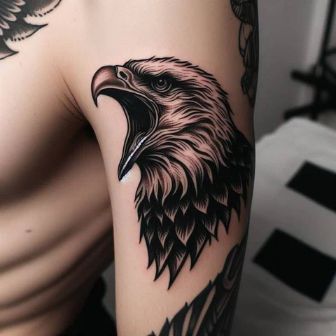 42 Exquisite Eagle Tattoo Ideas 30 Detailed Screaming Eagle Tattoo