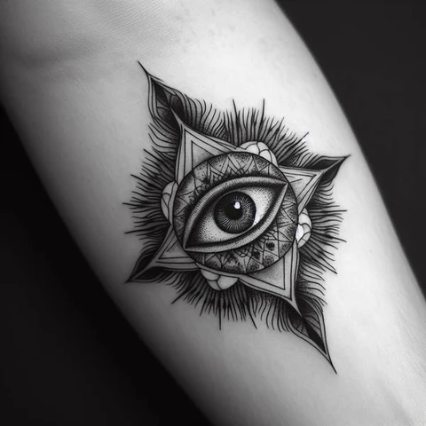 14 Stunning Spiritual Tattoo Ideas 5 Detailed Spiritual Eye Tattoo 2